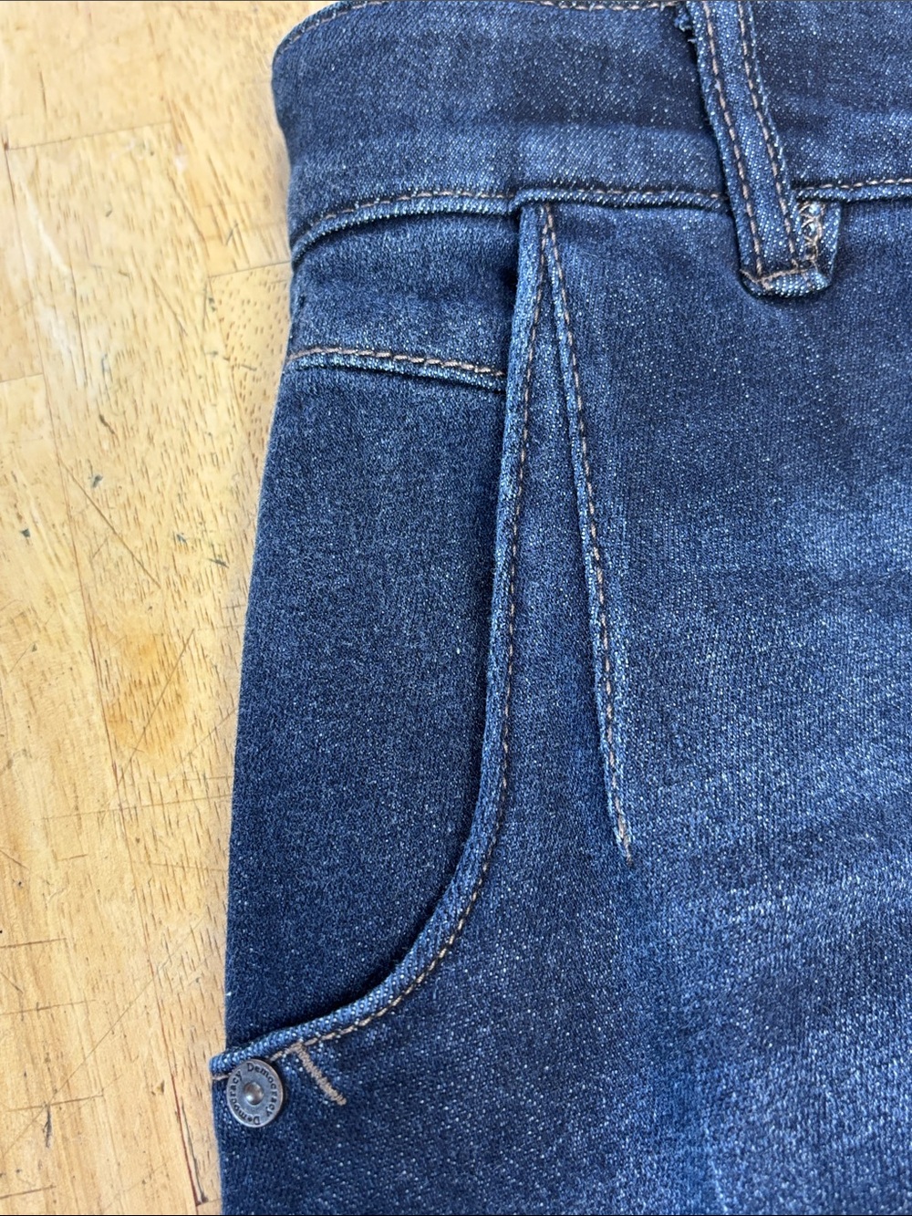 NWT Democracy “Ab” Solution Skyrise Wide Leg Denim Jeans Indigo - Picture 6 of 7